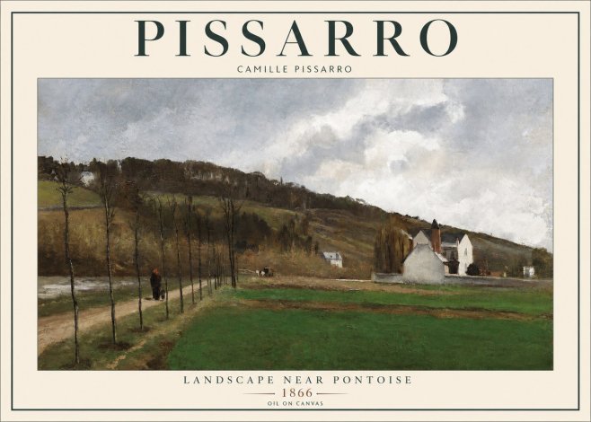 Pissarro The Road from Louveciennes II No2 - Affiche