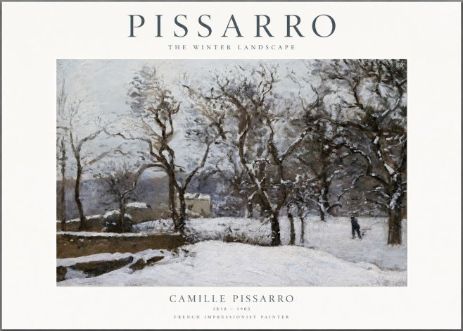 Pissarro The Winter Landscape No1 - Affiche