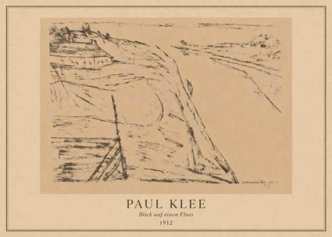 Paul Klee Blick Auf Einen Fluss No4 - Affiche