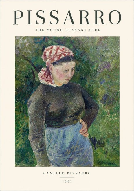 Pissarro The Young Peasant Girl No1 - Affiche