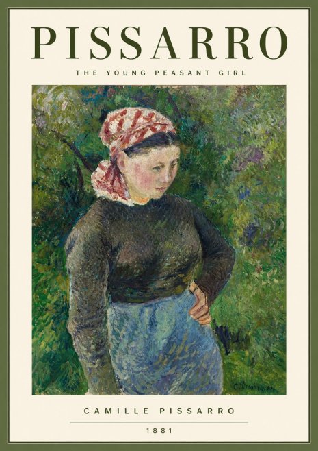 Pissarro The Young Peasant Girl No2 - Affiche