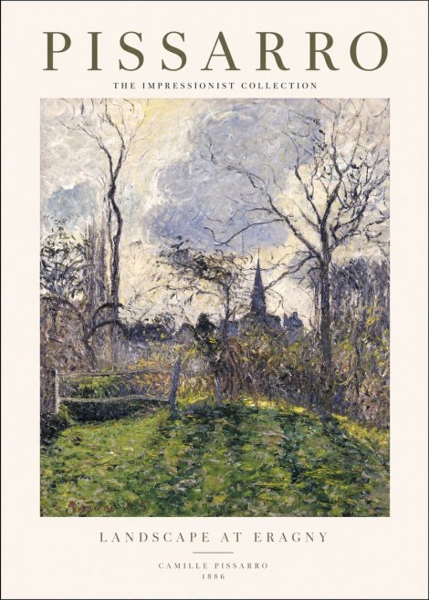 Pissarro Landscape at Eragny No1 - Affiche