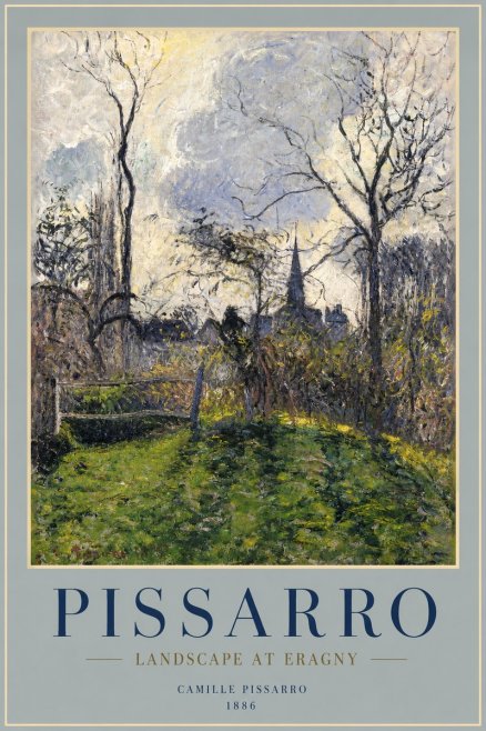 Pissarro Landscape at Eragny No2 - Affiche
