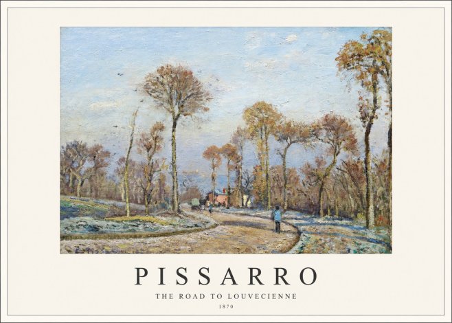 Pissarro The Road to Louvecienne No1 - Affiche