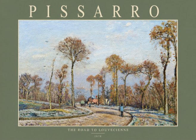 Pissarro The Road to Louvecienne No2 - Affiche