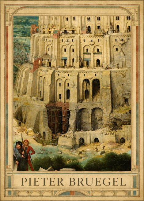 Pieter Bruegel The Tower of Babel IV No1 - Affiche