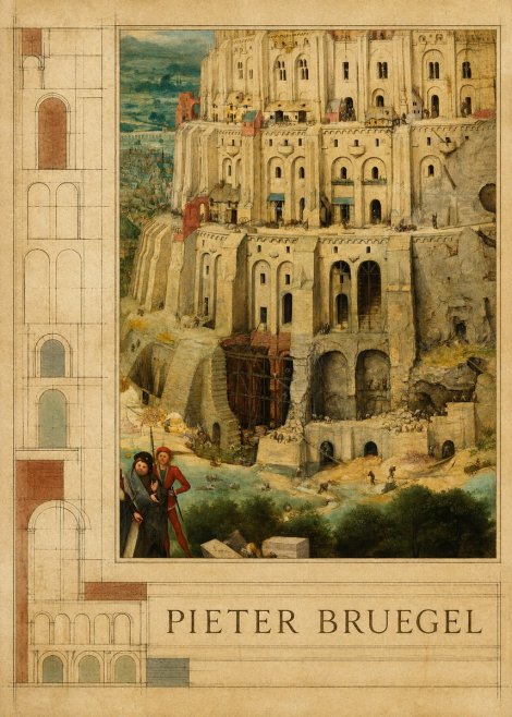 Pieter Bruegel The Tower of Babel IV No3 - Affiche