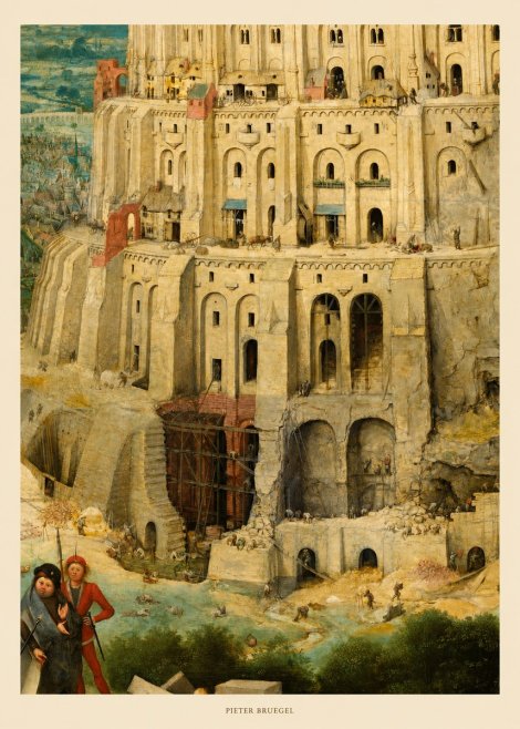 Pieter Bruegel The Tower of Babel IV No5 - Affiche