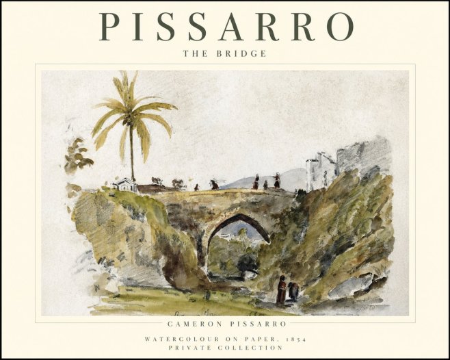 Pissarro The Bridge No1 - Affiche
