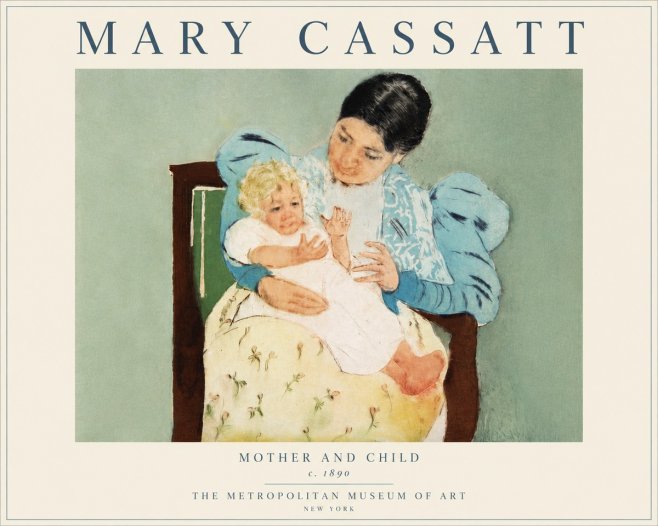 Mary Cassatt Mother and Child III No6 - Affiche