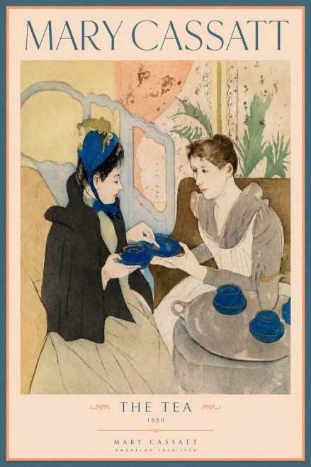 Mary Cassatt The Tea No2 - Affiche