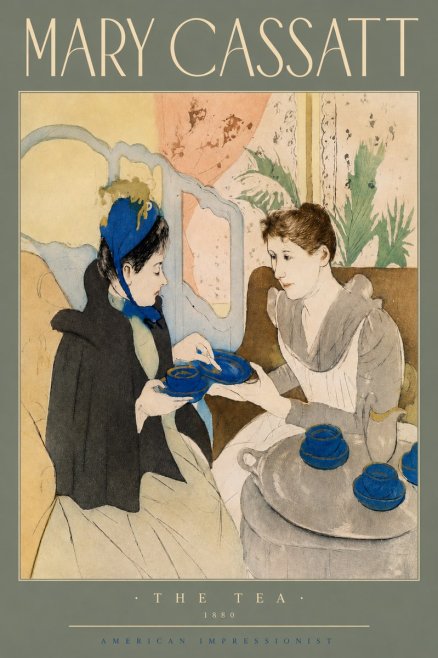 Mary Cassatt The Tea No4 - Affiche