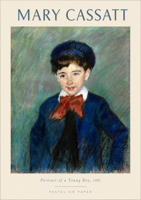 Mary Cassatt Portrait of a Young Boy, 1881 No4 - Affiche