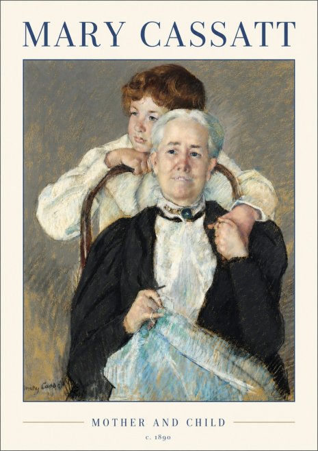 Mary Cassatt Mother and Child V No2 - Affiche