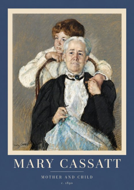 Mary Cassatt Mother and Child V No5 - Affiche