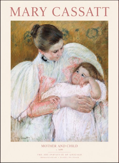 Mary Cassatt Mother and Child VI No1 - Affiche