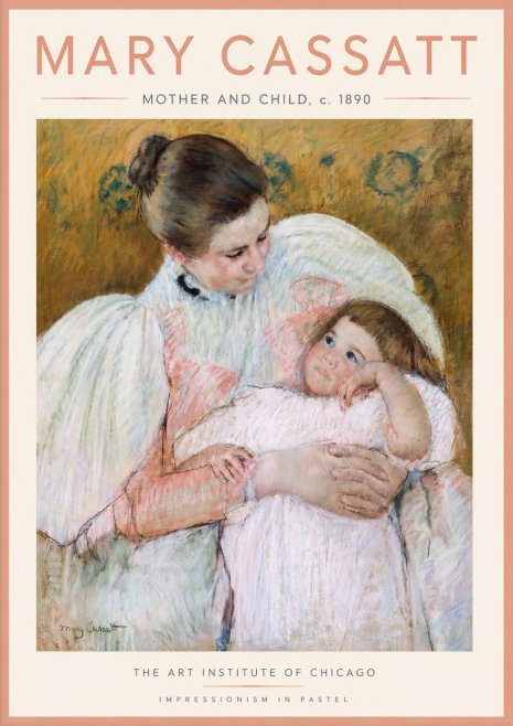 Mary Cassatt Mother and Child VI No4 - Affiche