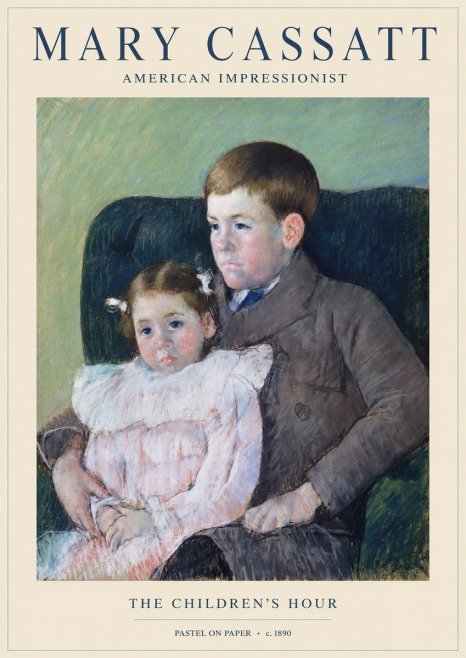 Mary Cassatt The Children's Hour No1 - Affiche
