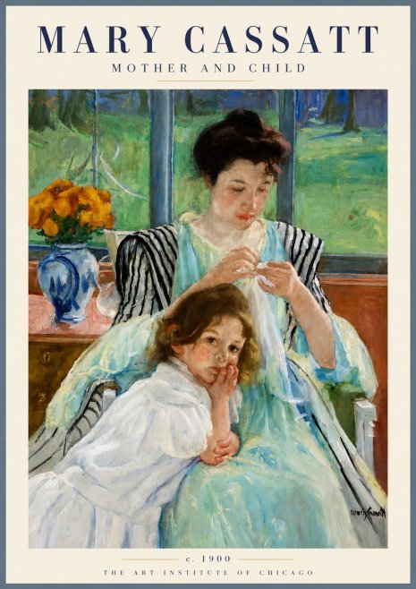 Mary Cassatt Mother and Child VII No6 - Affiche