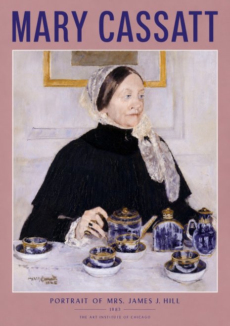 Mary Cassatt Portrait of Mrs. James J. Hill No4 - Affiche