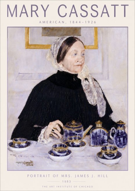 Mary Cassatt Portrait of Mrs. James J. Hill No5 - Affiche