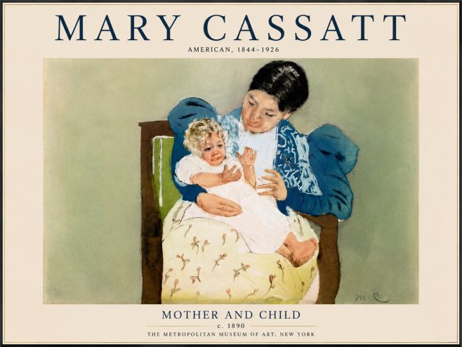 Mary Cassatt Mother and Child VIII No6 - Affiche