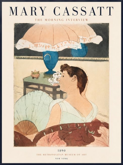 Mary Cassatt The Morning Interview No2 - Affiche