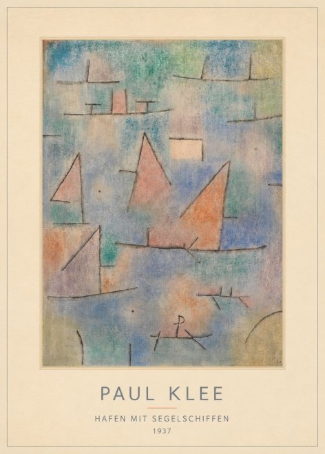 Paul Klee Hafen Mit Segelschiffen No4 - Affiche