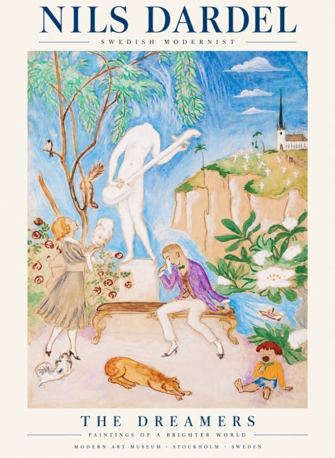 Nils Dardel The Song No2 - Affiche