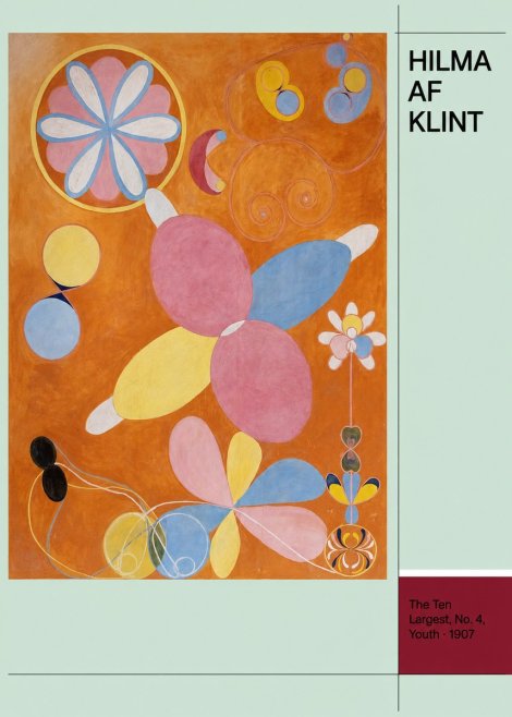 Hilma af Klint The Ten Largest, No. 4, Youth No4 - Affiche