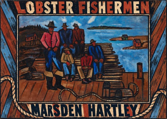 Marsden Hartley Lobster Fishermen I No6 - Affiche
