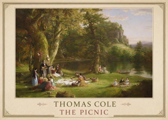 Thomas Cole The Picnic No2 - Affiche