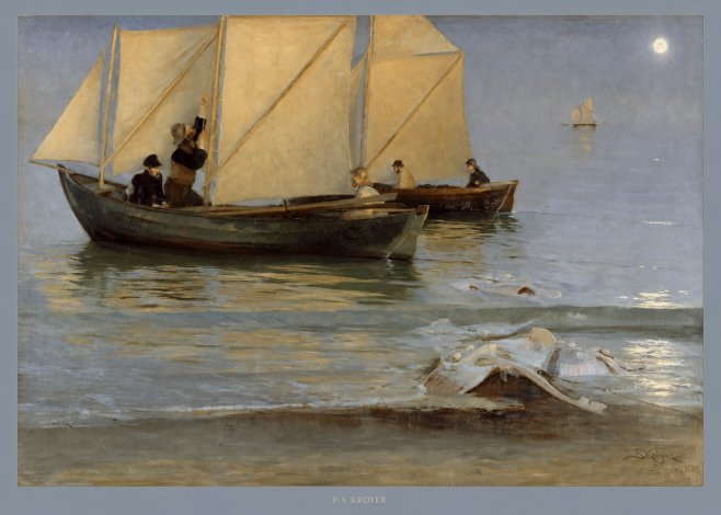 P.S. Krøyer A Ray Washed Ashore No5 - Affiche