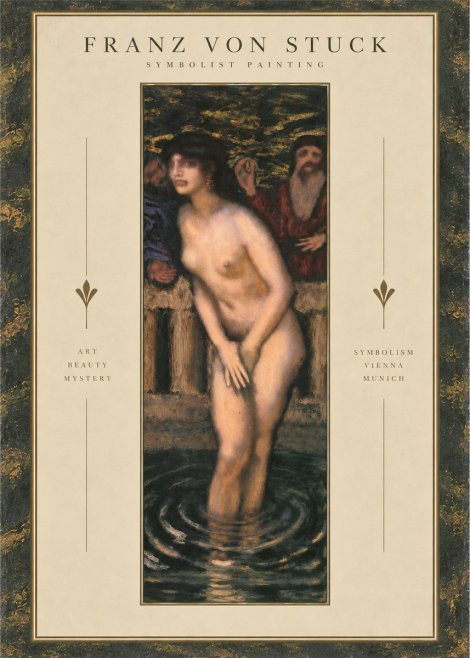 Franz von Stuck Susanna No4 - Affiche