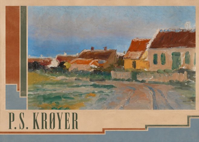 P.S. Krøyer Houses in Skagen No3 - Affiche