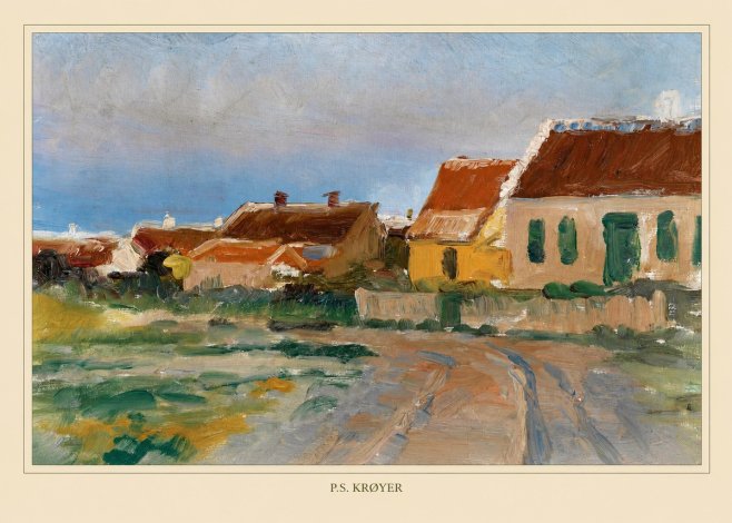 P.S. Krøyer Houses in Skagen No4 - Affiche