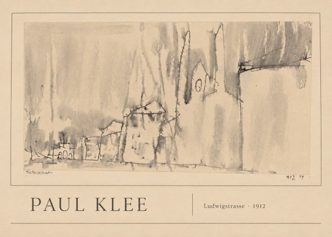 Paul Klee Ludwigstrasse No1 - Affiche