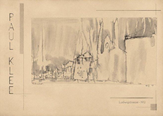 Paul Klee Ludwigstrasse No3 - Affiche
