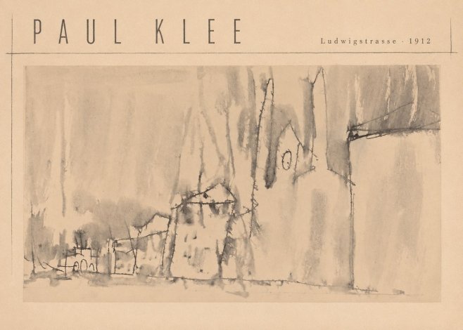 Paul Klee Ludwigstrasse No4 - Affiche