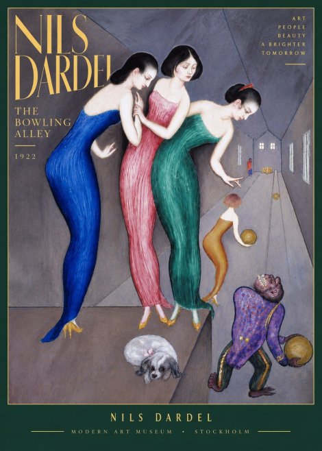 Nils Dardel Three Graces No6 - Affiche
