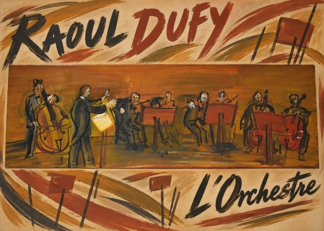 Raoul Dufy L'orchestre No5 - Affiche