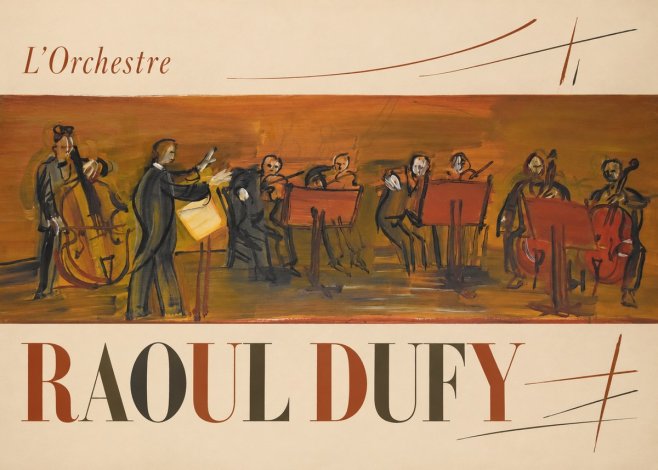 Raoul Dufy L'orchestre No6 - Affiche