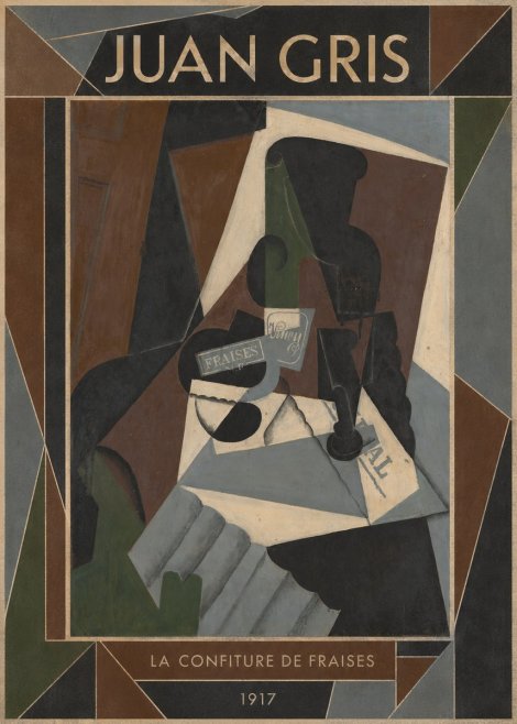Juan Gris La Confiture De Fraises No1 - Affiche