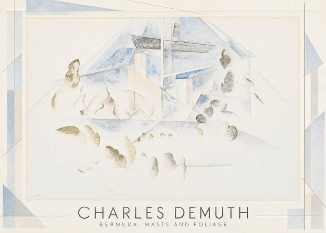 Charles Demuth Bermuda, Masts and Foliage No1 - Affiche