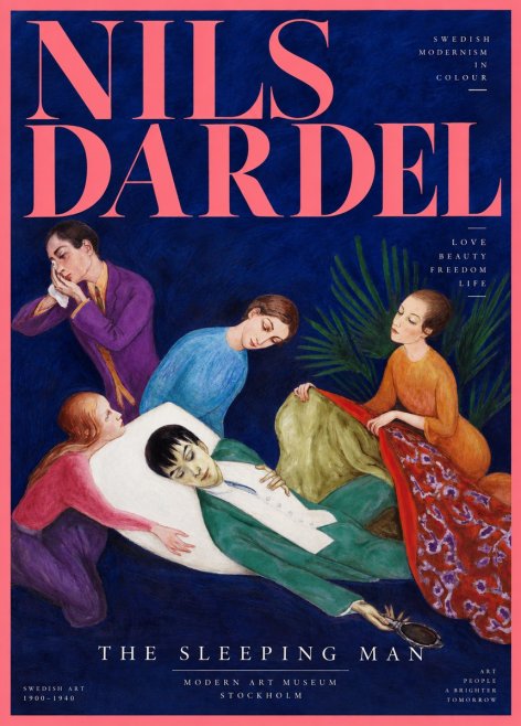 Nils Dardel The Sleeping Man No2 - Affiche
