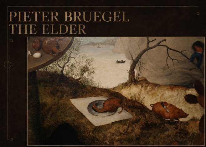 Pieter Bruegel The Pig Is Stabbed No6 - Affiche
