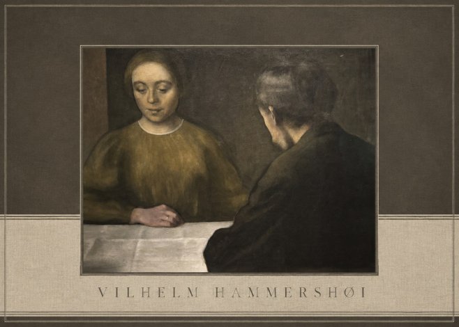 Vilhelm Hammershøi A Conversation No4 - Affiche