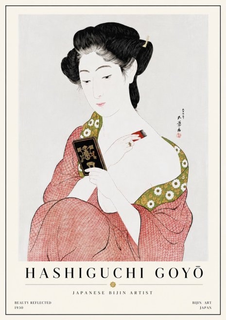 Hashiguchi Goyō Beauty Reflected No6 - Affiche