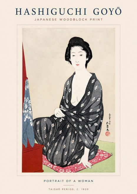 Hashiguchi Goyō Portrait of a Woman No1 - Affiche