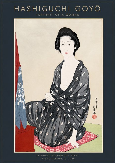 Hashiguchi Goyō Portrait of a Woman No3 - Affiche